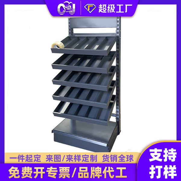Manufacturer customized display rack, tape, supermarket shelf, single-sided multi-layer hardware commissary convenience store shelf