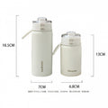 316 food grade girls casual portable water cup muji flat replacement handle thermos cup good-looking cup with tea separator