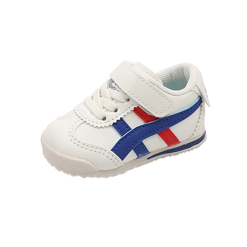 Kids' athletic shoes: new spring/autumn  collection - boys' white sneakers, girls' casual shoes, first walking shoes, and skate shoes