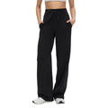 High-waisted, slimming, straight-leg pants for women. features a relaxed, loose fit with a beautiful drape. perfect for casual wear, wide-leg style, pilates, fitness, and yoga. style number: d25177