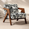Scandinavian solid wood single sofa richard french medieval style living room sofa chair balcony casual chair lazy sofa