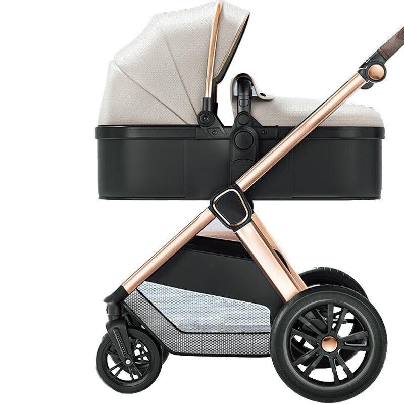 Factory direct high-view baby stroller: lightweight, reclining, foldable, shock-absorbing, two-way, newborn infant carriage