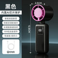new arrival usb rechargeable mini handheld small fan portable digital display high speed violent foldable hanging neck fan