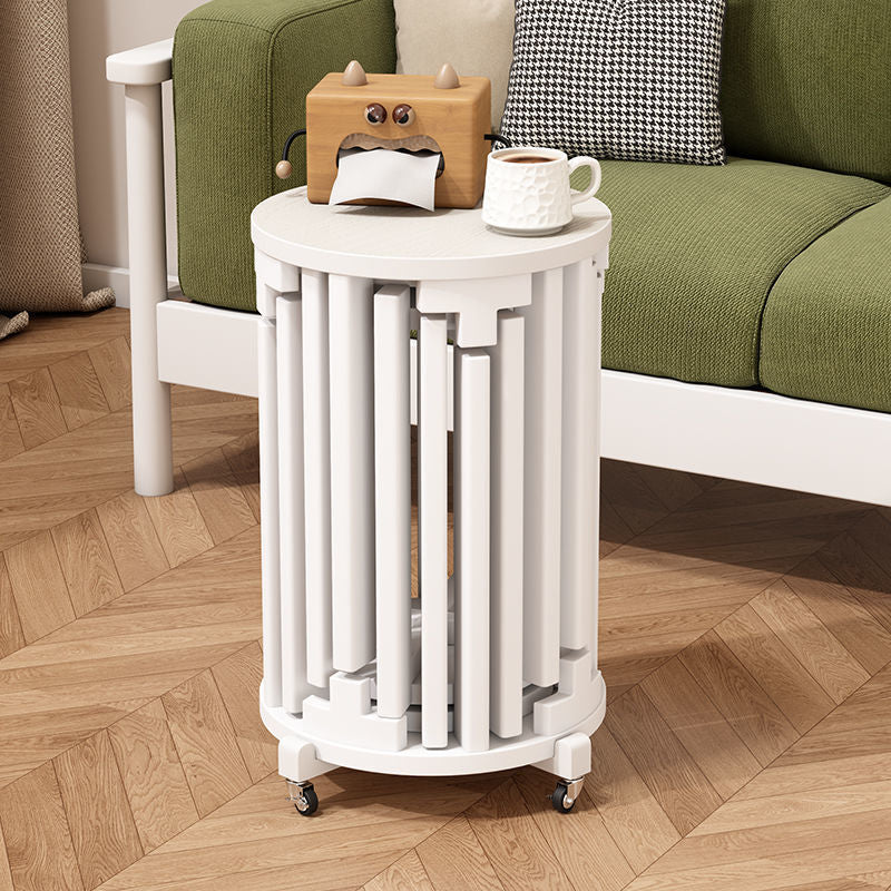 For home stool stackable solid wood jenga new chinoiserie low stool living room dining room coffee table universal wheel small stool