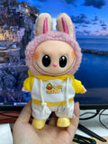 Clothing only, suitable for 17cm labubu first and second generation plush dolls, etc. can be used to dress up and change outfits