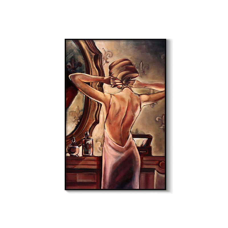 Bar decorative painting industrial style retro beautiful woman ktv box dance hall clear bar background wall painting creative painting