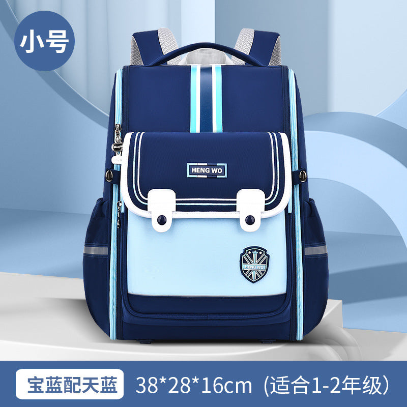 New wholesale student backpacks for boys, grades 1-6. kids' backpacks designed to reduce pressure and protect the spine, featuring a large capacity and customizable printing