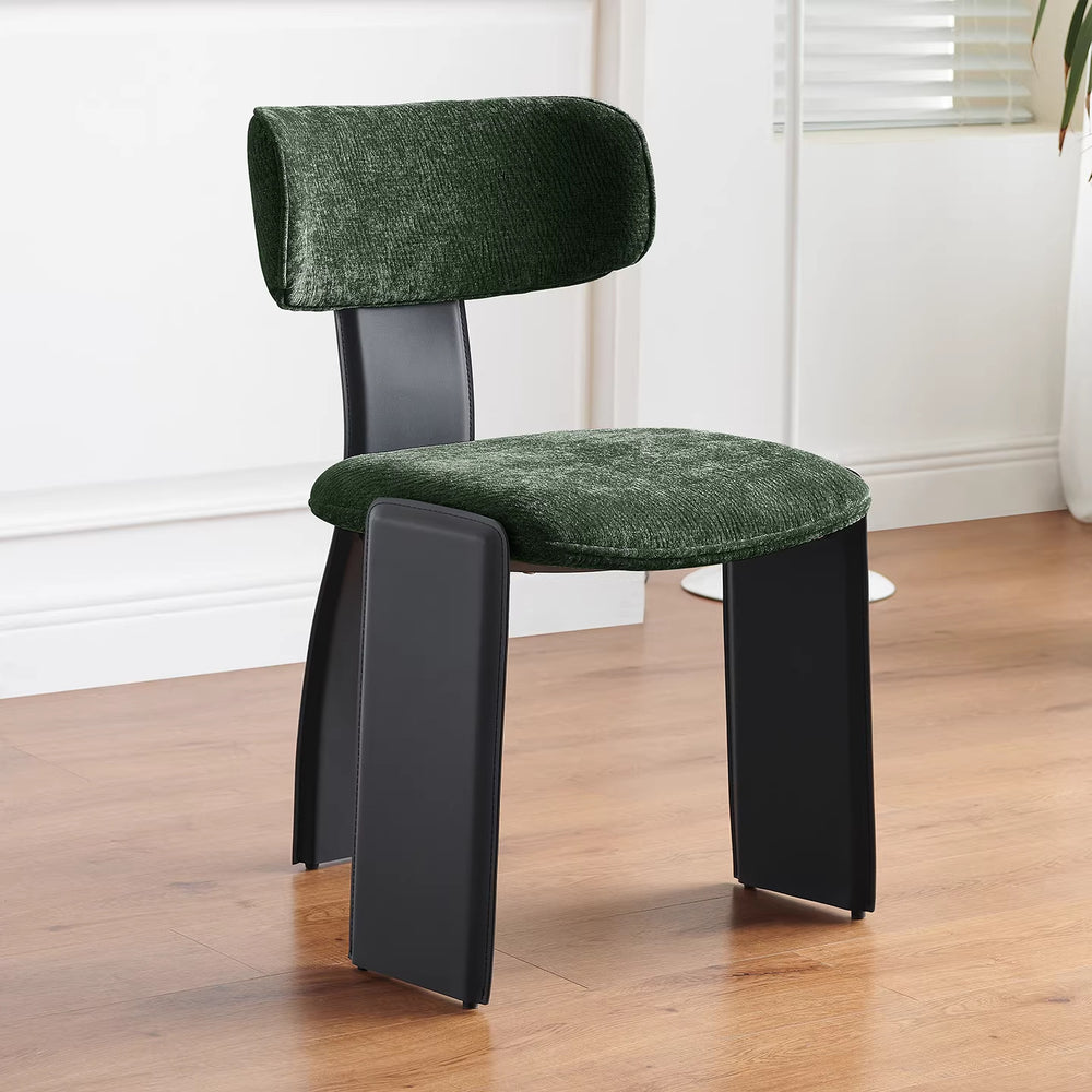 New pegase dining chair - italian saddle leather & fabric combination - ideal for home island tables, dining tables, and high-end desk chairs (trending online)