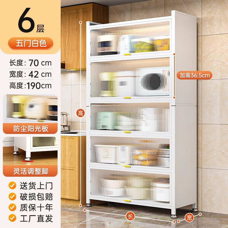 Kitchen storage rack floor-standing multi-functional home appliance storage cabinet cabinet shelf for home spice rack cabinet cupboard