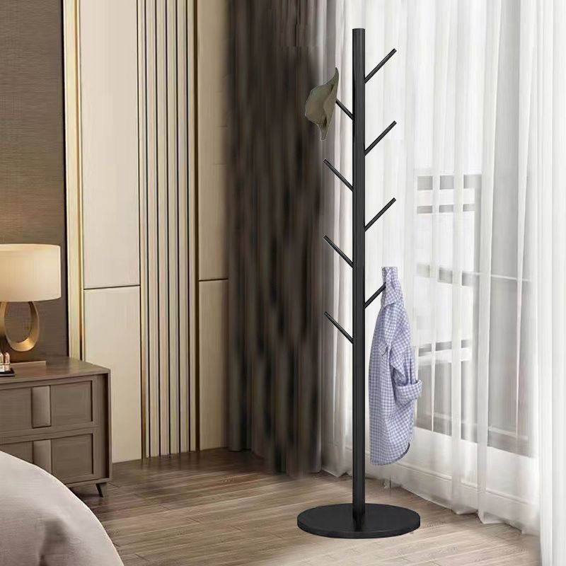 Iron style coat rack accessible luxury bedroom clothes drying rack floor-standing vertical clothes rack hanging bag for home simple shelf