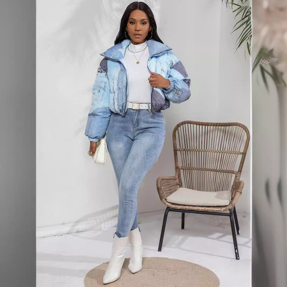 e-commerce: european and american women's apparel direct from the factory. stylish women's jackets, denim printed cotton coats and outerwear