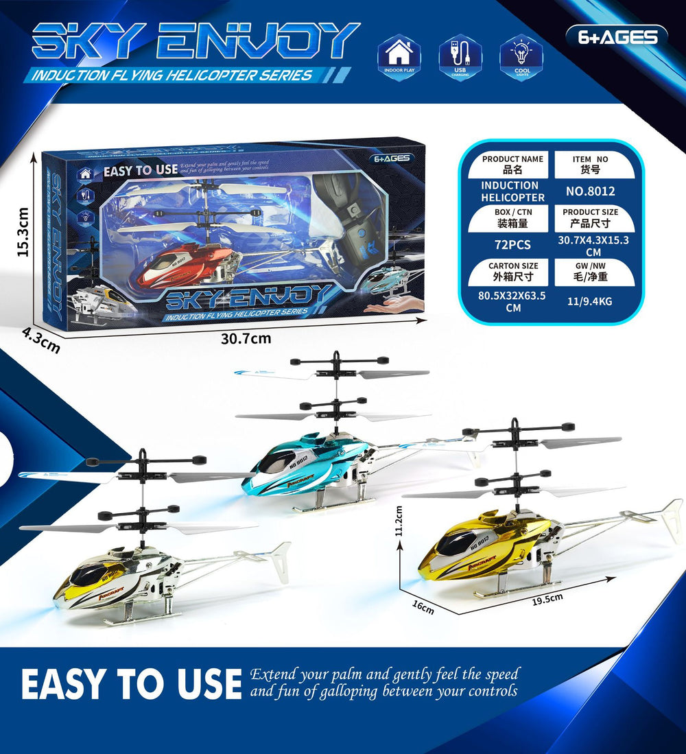 new arrival remote control helicopter usb charging, drop-resistant and anti-collision 2-way remote control aircraft model sensor good toy