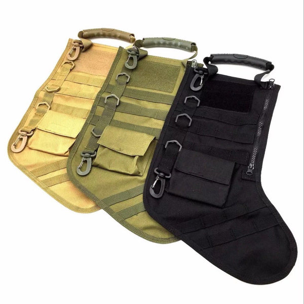 Tactical MOLLE Christmas Stocking Bag Accessory Bag Storage Bag Christmas Stocking Pendant Outdoor Sports Equipment Bag