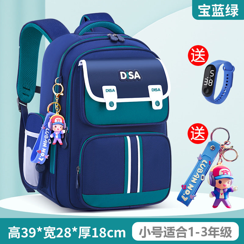 Schoolbag for boys and primary school students 2026 new arrival for grades 1, 2, 3 to 6, boys and girls, lightweight kids spine protection and burden reduction