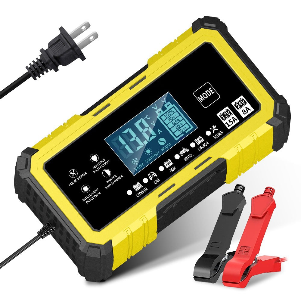 12v15a/24v8a pulse charger 14.6v15a lithium iron phosphate motorcycle car battery charger