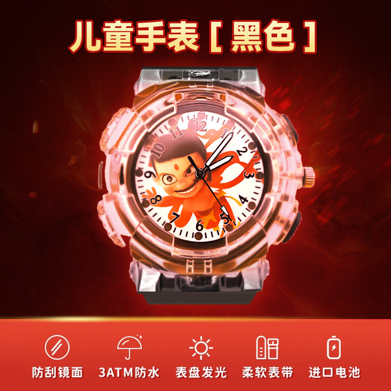 Nezha 2 ao bing kids watch toy luminous small digital watch boy young 2026 popular new year's day gift