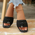 Export  summer new arrivalplus size slippers women's sandals women's easiest for matchflats one-line slippers lazy mule slippers