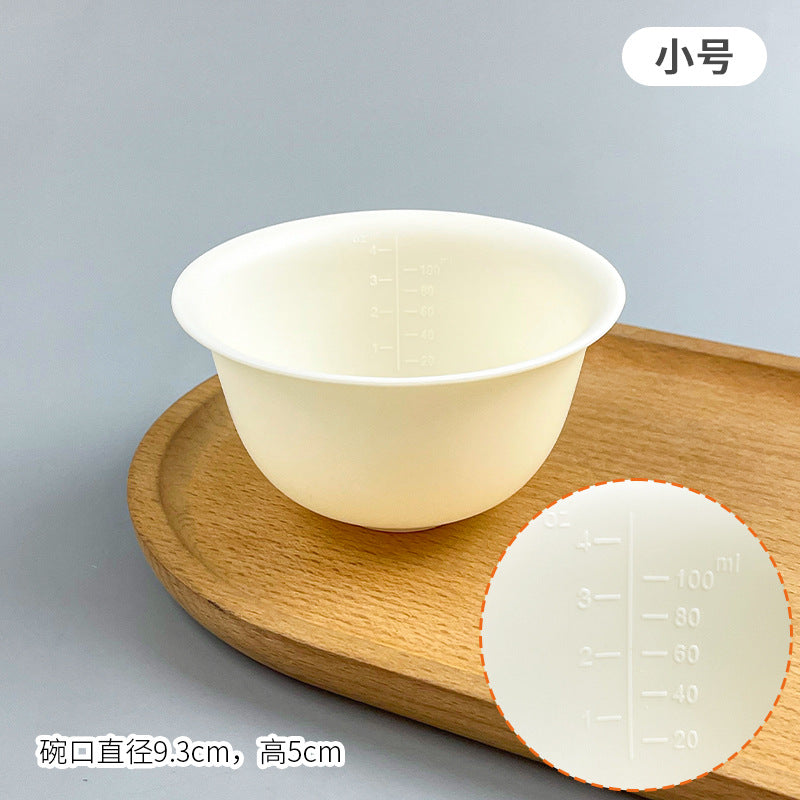 Flat silicone bowl soft bowl beauty mask bowl mixing mask soft small bowl makeup spa tool mask tool manufacturer