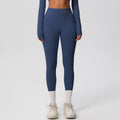High-waisted, brushed nylon yoga pants with a cloud-like feel, designed for outdoor sports. these compression leggings are quick-drying and perfect for running and fitness. custom manufacturing available