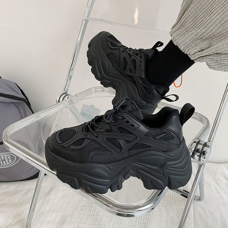 Thick sole heightened dad shoes women's 2026 autumn new arrivalk-stylefashioninspopular popular student casual sports shoes