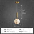 Postmodern casual creative marble bedroom bedside small chandelier bar designer hanging wire restaurant hanging wire small chandelier