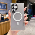 compatible samsung s26 ultra jelly magnetic 2-in-1 phone case a57 matte anti-drop protective cover s25