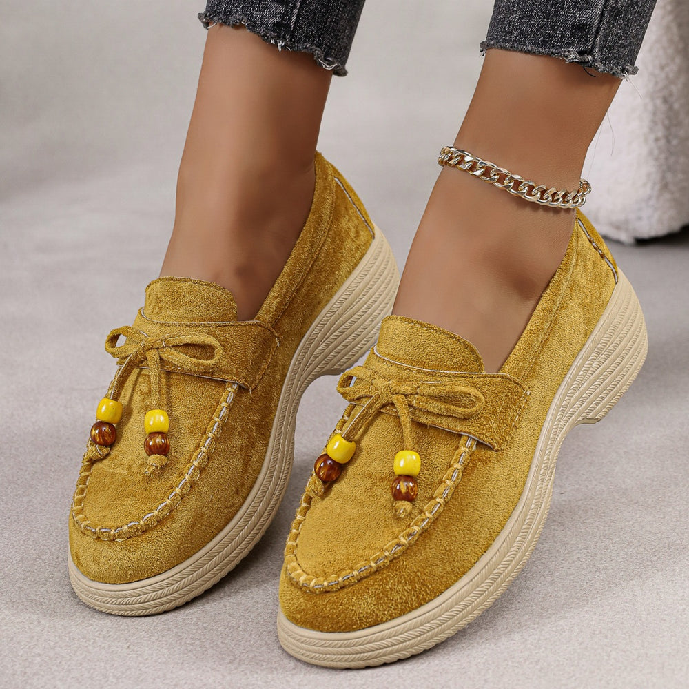 Fashionexport suede platform bottomcasuallow ankleflats women's  new lightweight pure color cloth beanie shoes