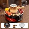 Full screen imitation charcoal electric ceramic stove tea making set glass teapot health tea stove indoor tea making equipment