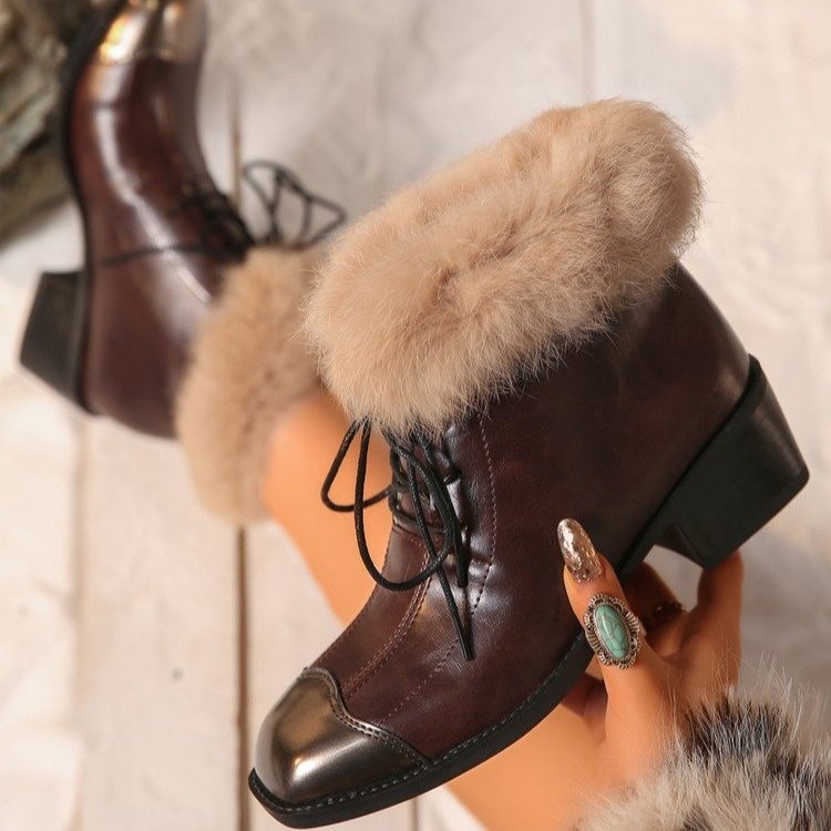 fall/winter new arrivals: plus-size fleece-lined leather boots for women, sizes 36-43. wholesale available. dropshipping to  and