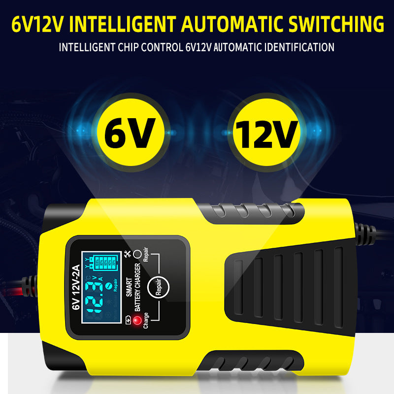 12v6a charger car battery charger motorcycle battery charger 12v smart battery charger
