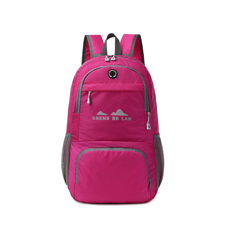 Sports and leisure bag wholesale new lightweight folding backpack leisure travel storage bag large capacity outdoor backpack