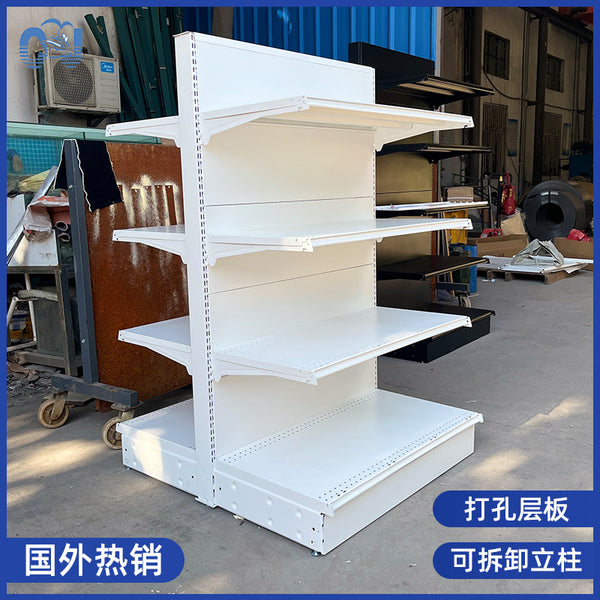 Supermarket shelf removable column stationery store convenience store supermarket pharmacy single and double-sided hole board display rack storage