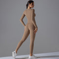 new arrival brushed nylon long sleeves yoga clothes high elastic naked tight sports suit running fitness two-piece set