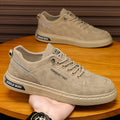 2025 new spring breathable men's skate shoes, trendy ins style, athletic casual slip-ons, easy-on shoes for students