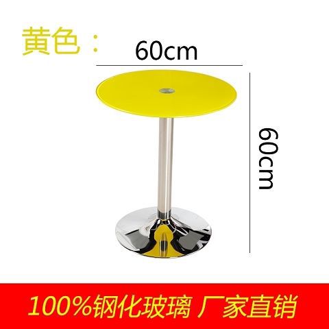 Tempered glass round table minimalist coffee table balcony lounge negotiation table small apartment coffee table discussion table and chairs free shipping
