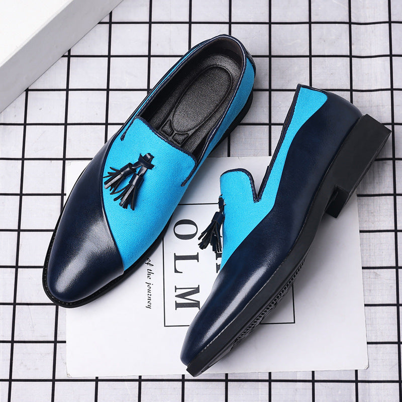 2024 new men's leather dress shoes - business formal, plus size, slip-on, trendy casual, korean style, versatile, british fashion