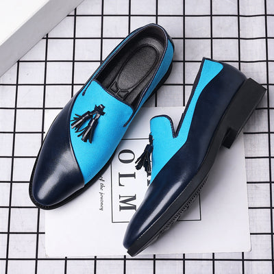 2024 new men's leather dress shoes - business formal, plus size, slip-on, trendy casual, korean style, versatile, british fashion