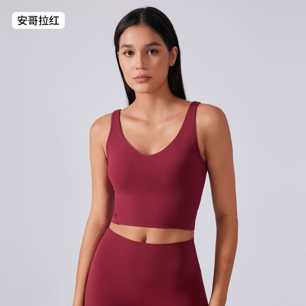 new arrival beautiful back sports intimates women's yoga running bra fitness vest tops yoga clothes s2054