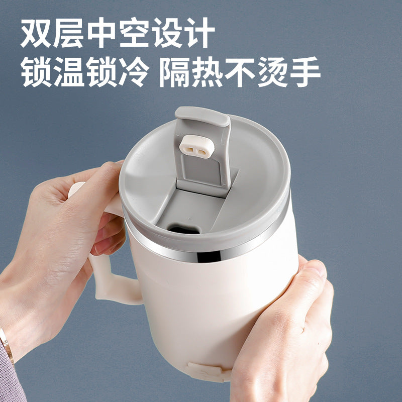 Constant temperature charging 304 stainless steel mug usb insulated cup large capacity coffee mug with lid office health cup