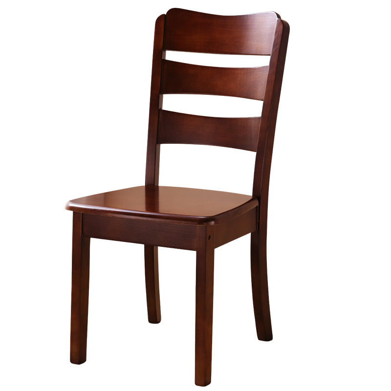 Solid wood chair backrest dining chair - comfortable for extended use - chinese style restaurant minimalist wooden dining chair