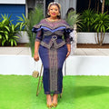 foreign trade women's clothing wholesale southeast asia sexy hot girl heavy industry hot diamond beaded dress africa