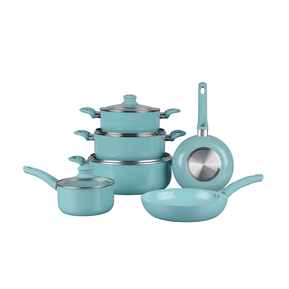 Personalized oem for homesuit pot fresh thickened bottom soup pot milk pot frying pan combination gift pot non-stick pot
