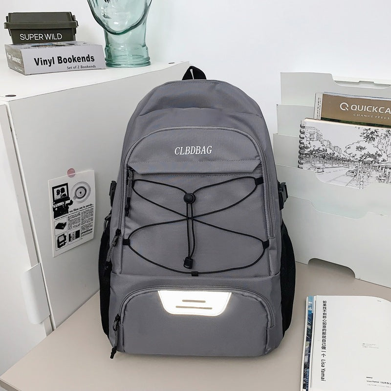 Cross-border backpack New casual versatile lightweight fashion backpack Lightweight large-capacity college student schoolbag