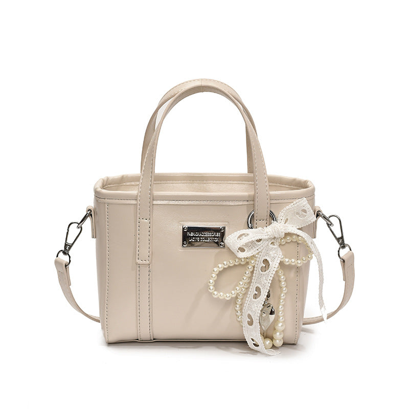 2025 early spring korean style new fashionable elegant handheld bucket bag commuting high-value single shoulder crossbody bag for women