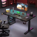Electric adjustable height carbon fiber computer desk - desktop gaming desk - height adjustable office table