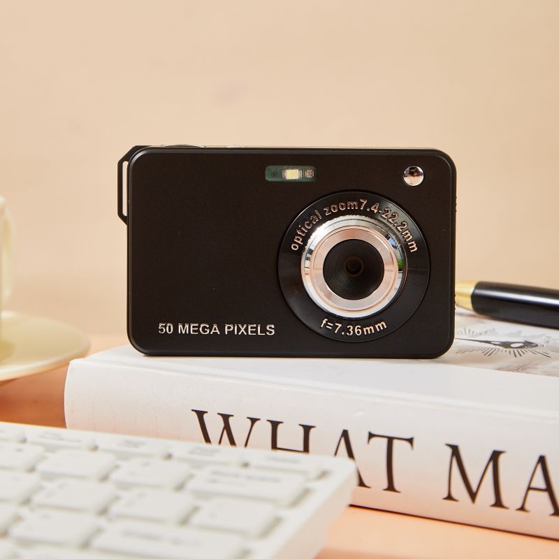 Ccd digital slr camera - selfie capable, high-definition travel camera, retro compact point-and-shoot camera for students