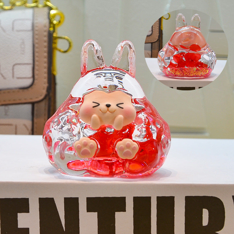 oversized three-dimensional quicksand KIKI shopping mall blind box figure desktop ornament car pendant DIY jewelry accessories