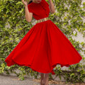 D3134 belt european and american export women's clothing  summer new short-sleeved waist slimming look large skirt cross-border dress