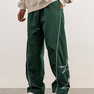 Men's new embroidered casual pants, european and american high street fashion brand, retro casual joggers, wholesale for cross-border e-commerce