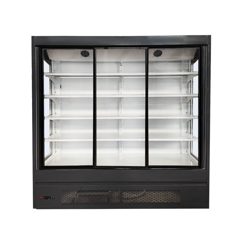Air curtain cabinet commercial supermarket convenience store fruit shop large capacity air-cooled fruit and vegetable beverage refrigerated air curtain display cabinet